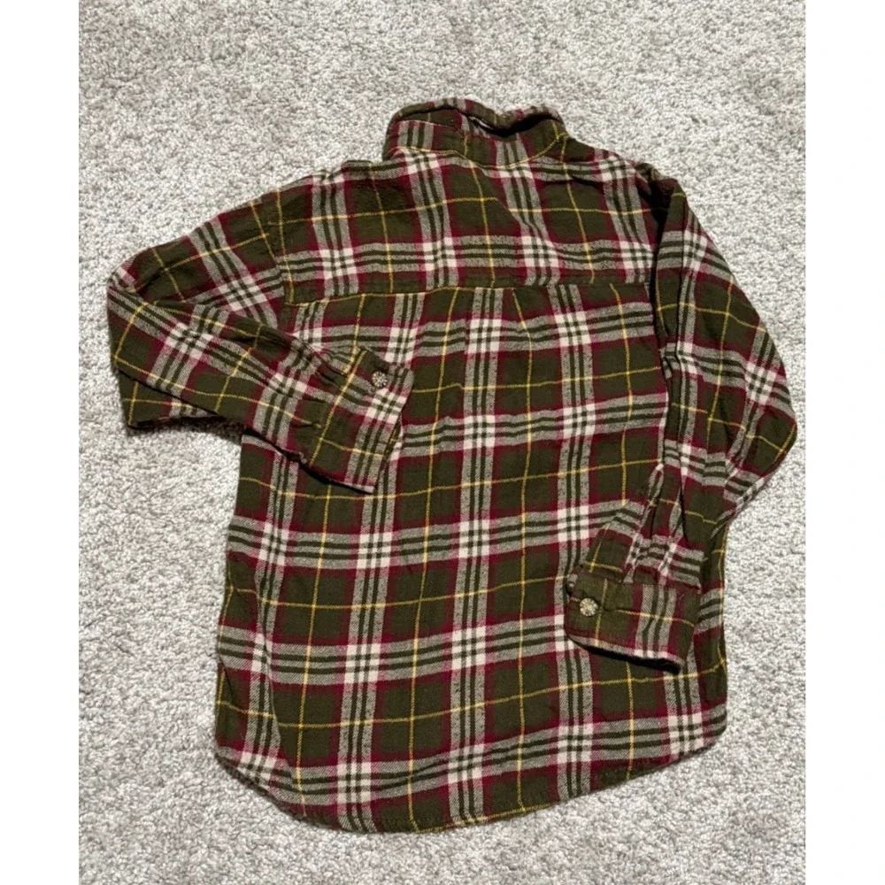 Lot Of 5 Toddler Boys Short & Long Sleeves Flannel Multi Brands Size 4/5 - Picture 7 of 7